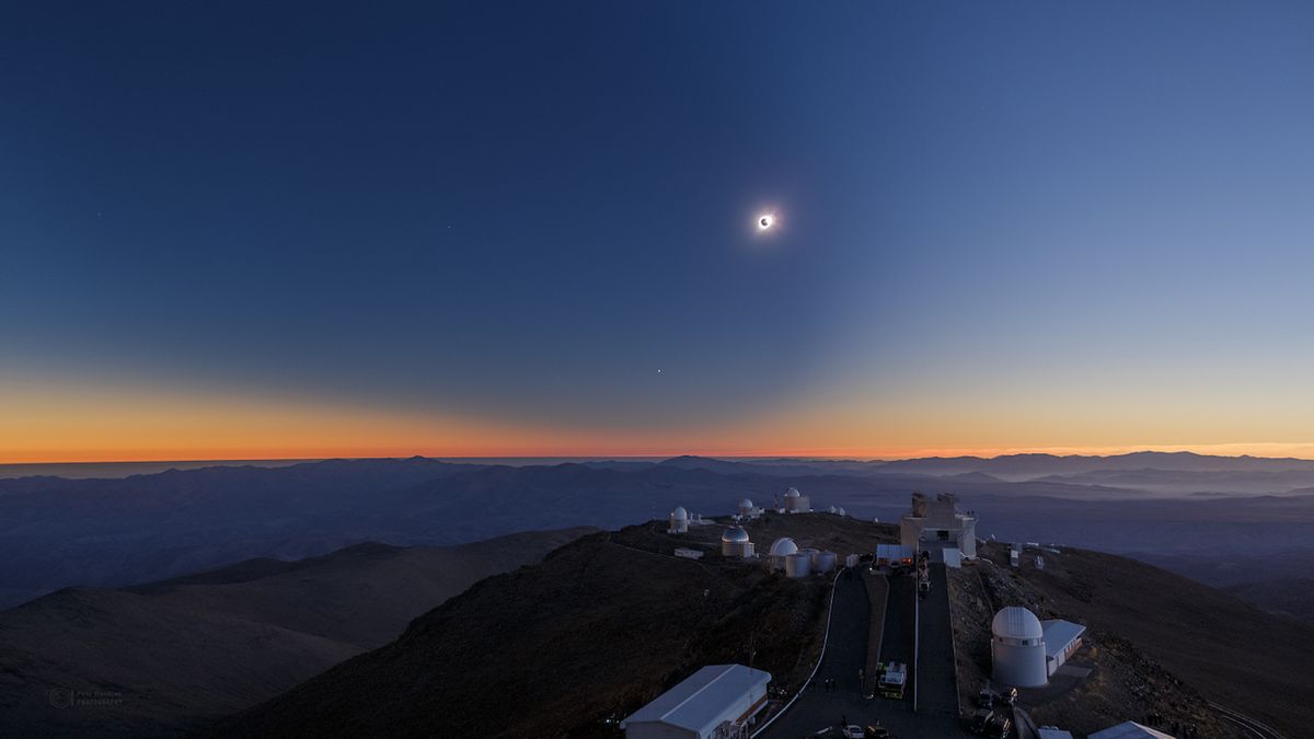 Snímek z observatoře La Silla