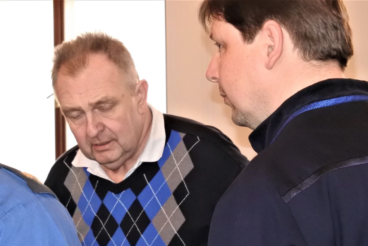Obžalovaný Petr K. před Krajským soudem v Plzni