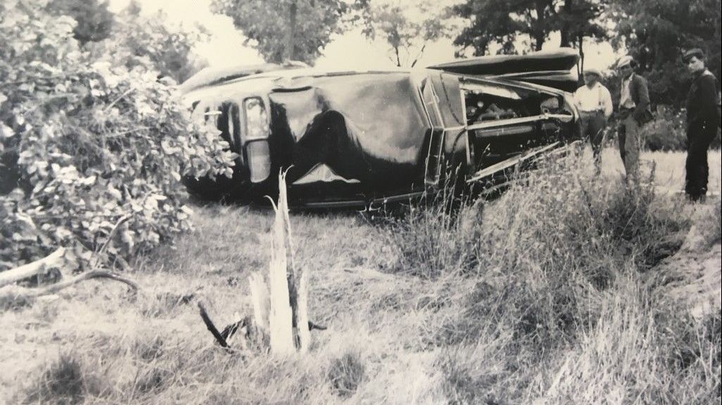 Vůz při testech ve Francii v roce 1939 havaroval.