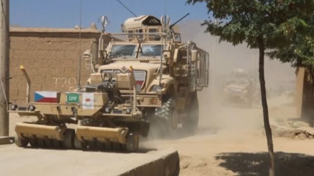 Vůz české armády v Afghánistánu