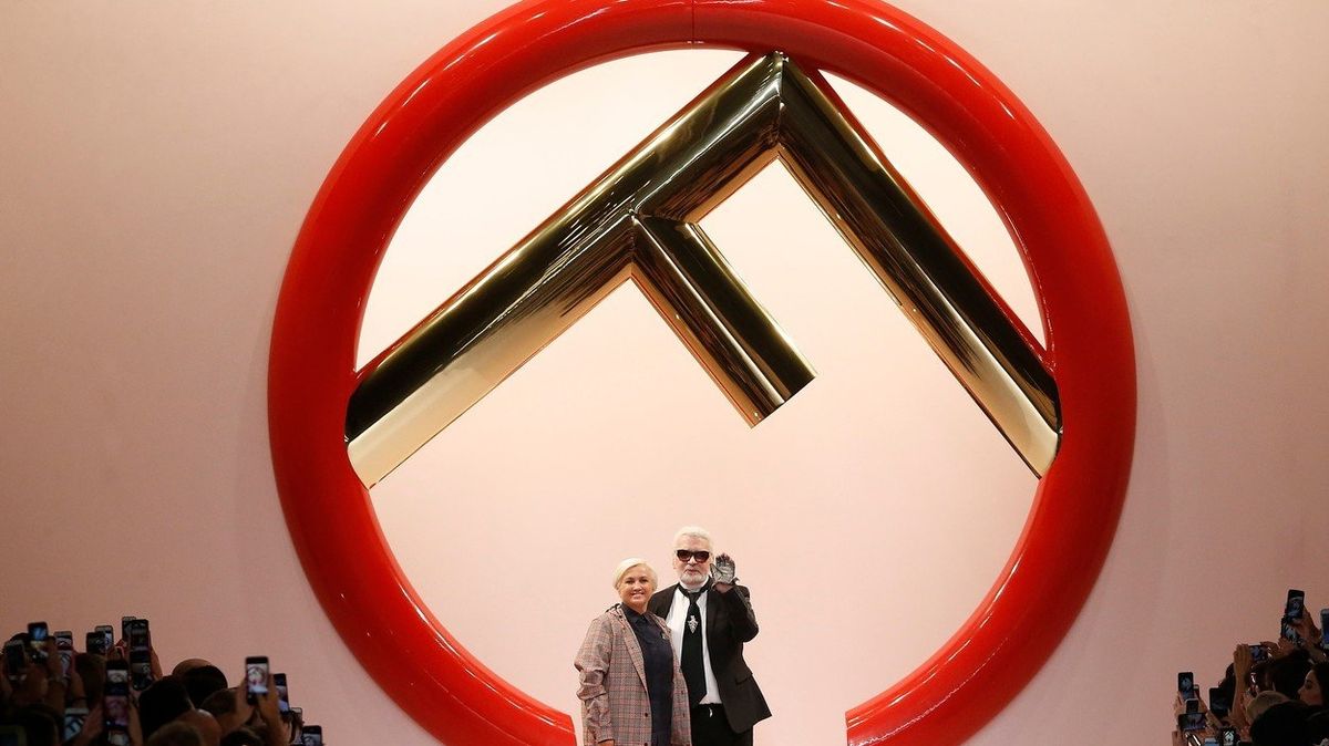 Karl Lagerfeld a Silvia Venturini Fendi 