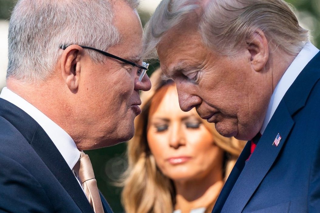 Australský premiér Scott Morrison (vlevo) s americkým prezidentem Donaldem Trumpem 20. září ve Washingtonu