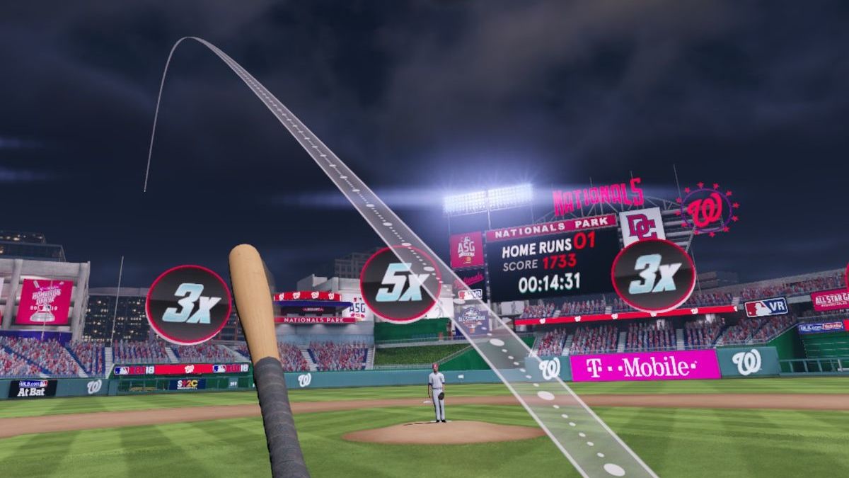 Ukázka ze hry MLB Home Run Derby VR 