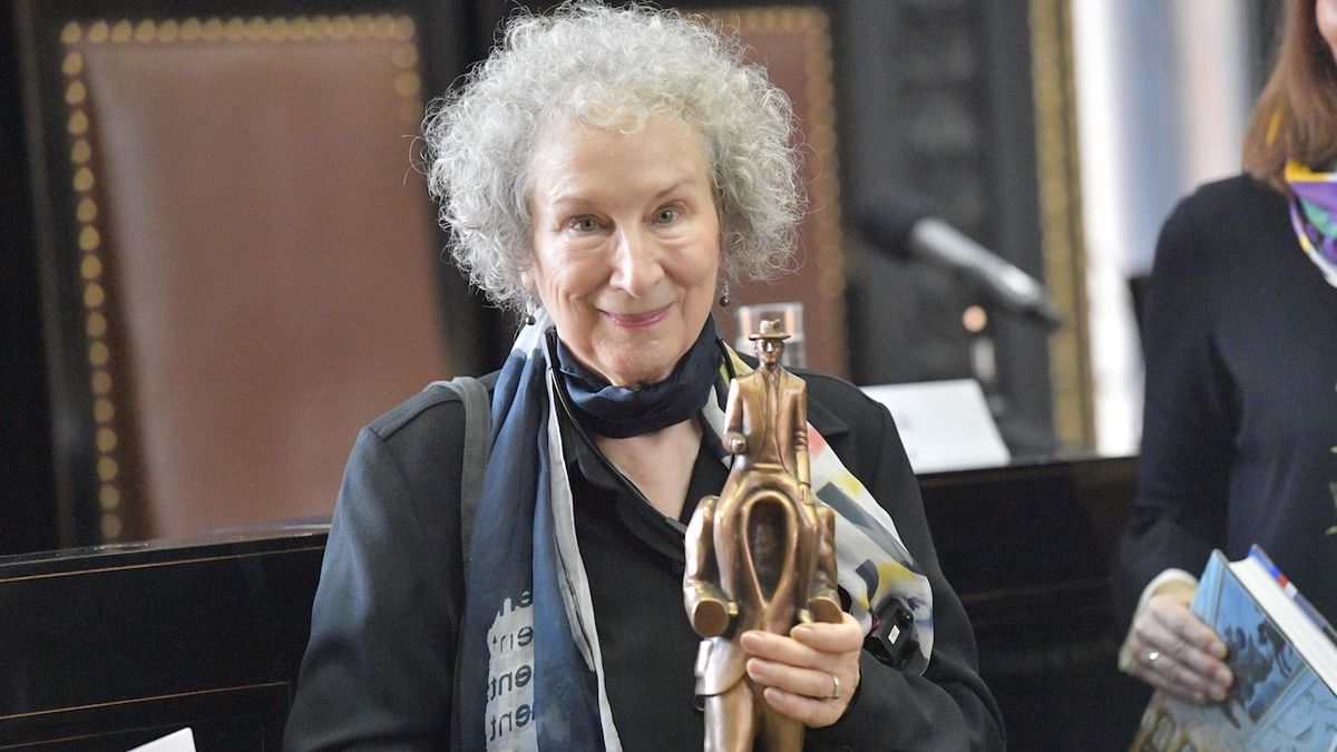 Spisovatelka Margaret Atwoodová s Cenou Franze Kafky