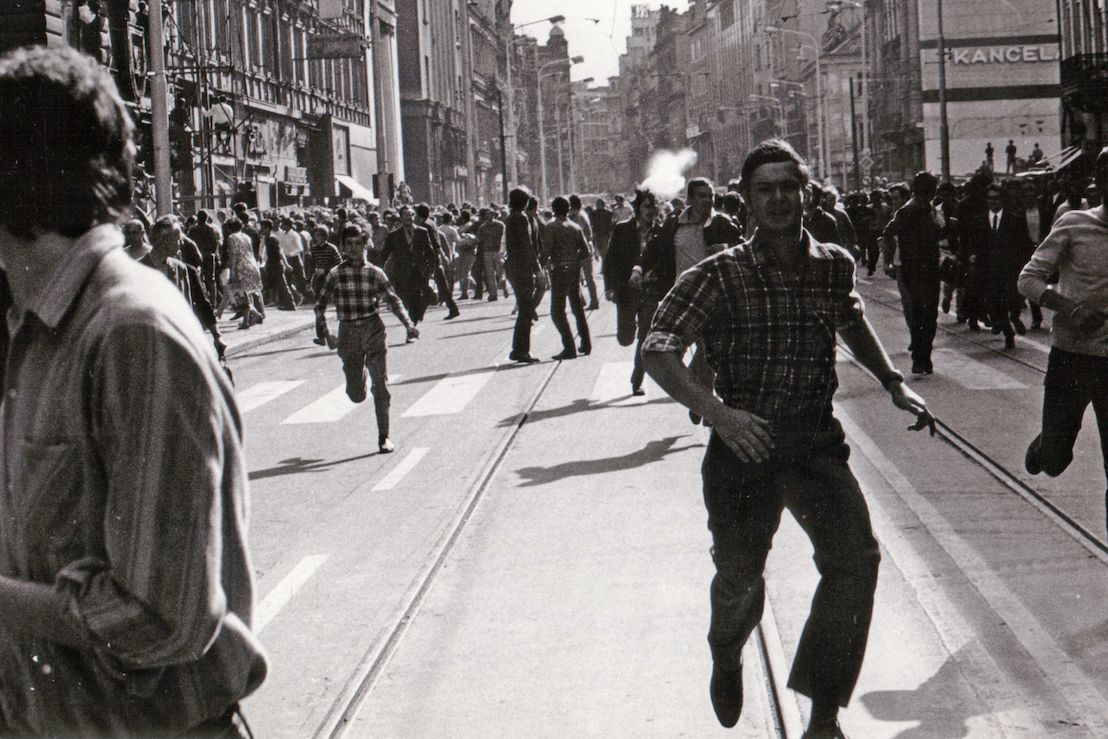 Ulice Na Příkopech, Praha, 21. srpna 1969