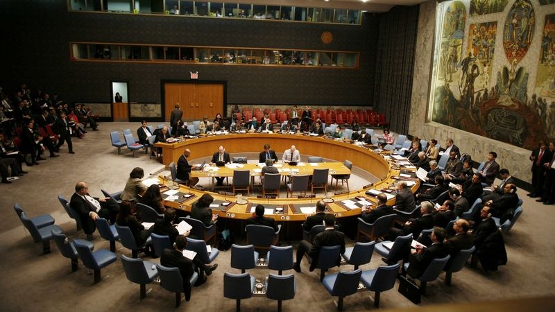 Rada bezpečnosti OSN při jednání 