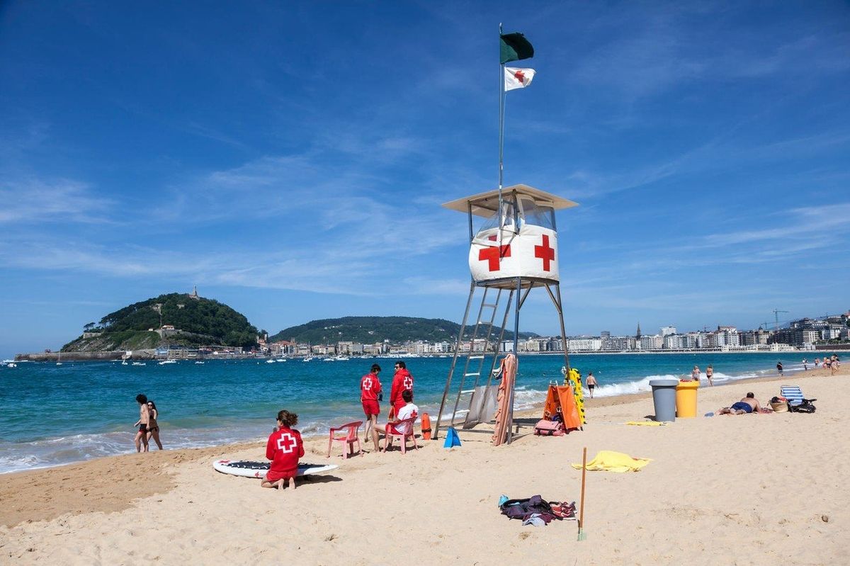 První evropskou pláží je La Concha ve španělském San Sebastianu. 