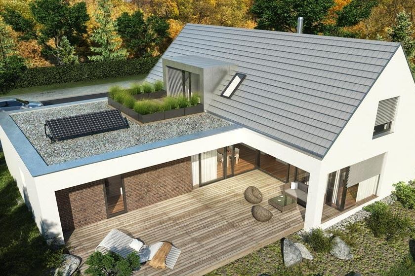Cihlový dům budoucnosti, tak se jmenuje projekt domu s celokeramickou obálkou, jenž splňuje požadavky na výstavbu platné od roku 2020. Autorem jeho návrhu je architekt Bohumil Brůža.