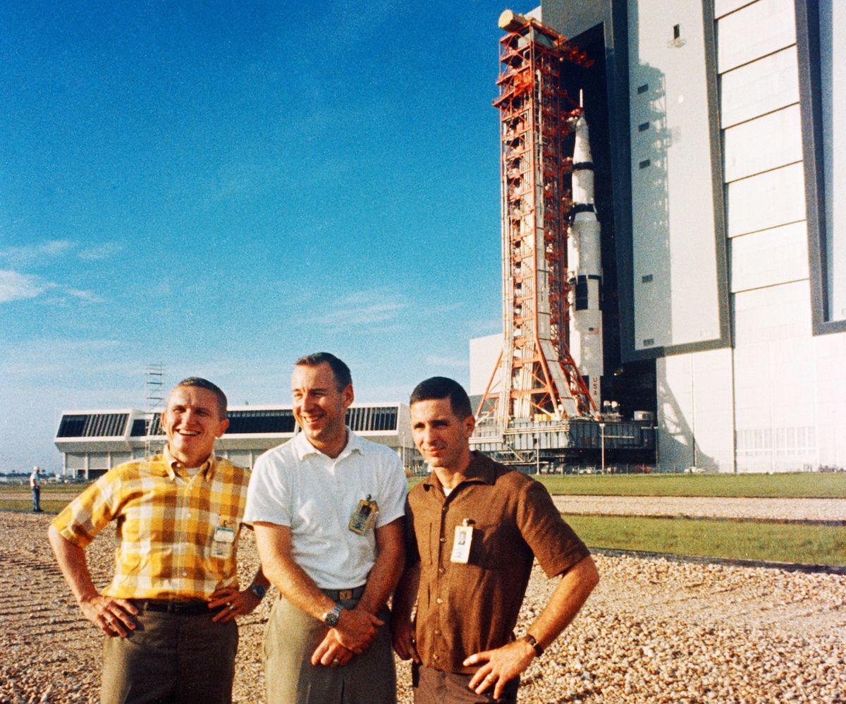 Posádku Apolla 8 tvořili Borman, Lovell a Anders (odleva) 