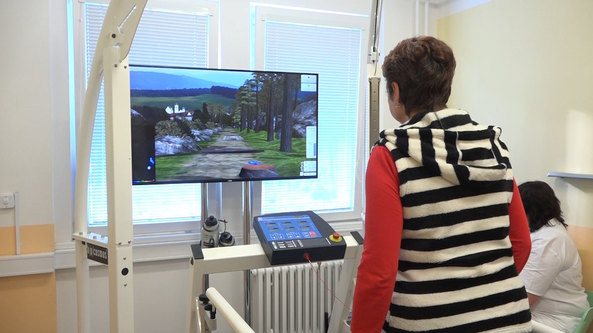 Díky videohrám zlepšují pacienti své pohybové schopnosti. 