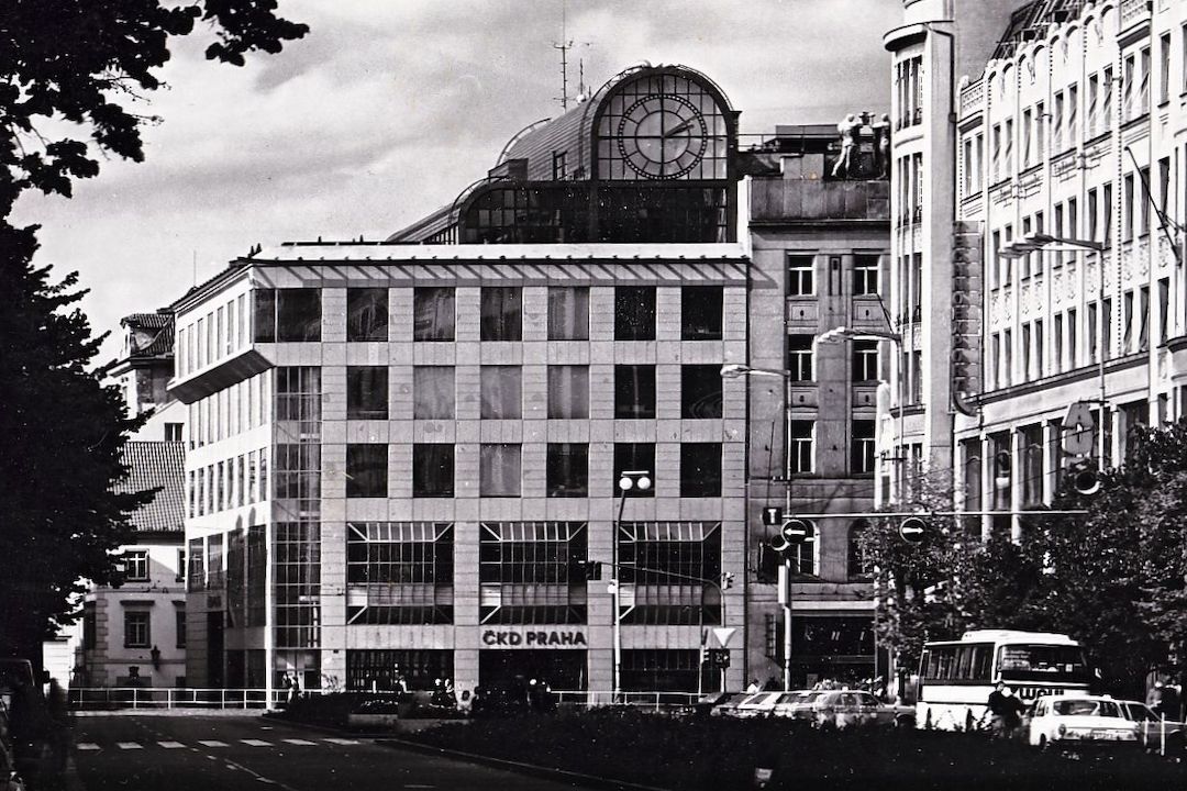 Budova ČKD, dnes New Yorker, v Praze na Můstku