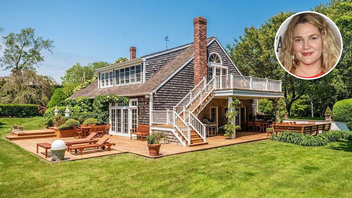Americká herečka Drew Barrymoreová si koupila tento malebný venkovský domek.