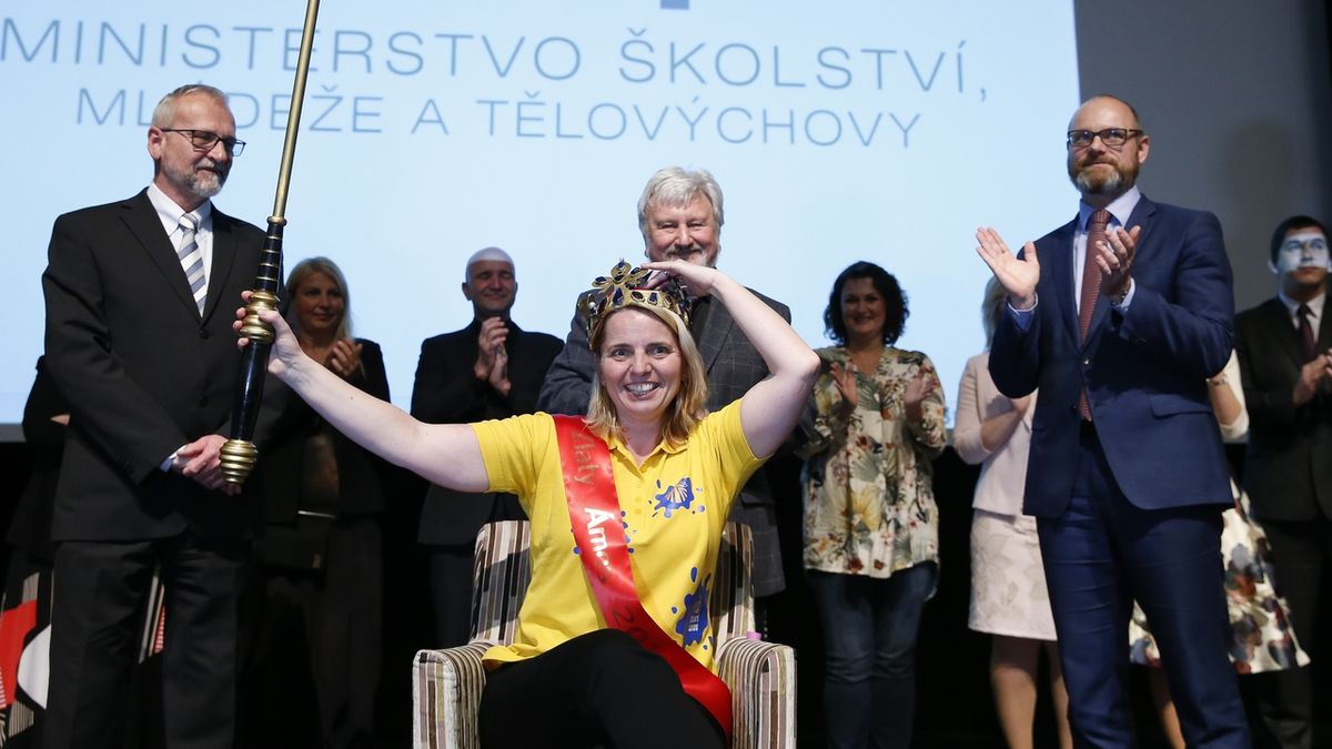 Vítězka ankety Zlatý Ámos 2018-2019 Pavlína Kopáčiková