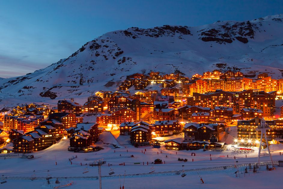 Val Thorens je nejvýše položeným skiareálem Evropy.