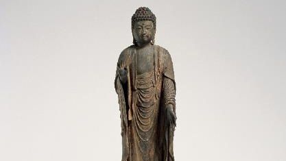 Šaka Njorai, historický Buddha Šákjamuni, Japonsko, období Kamakura, kolem 1300.