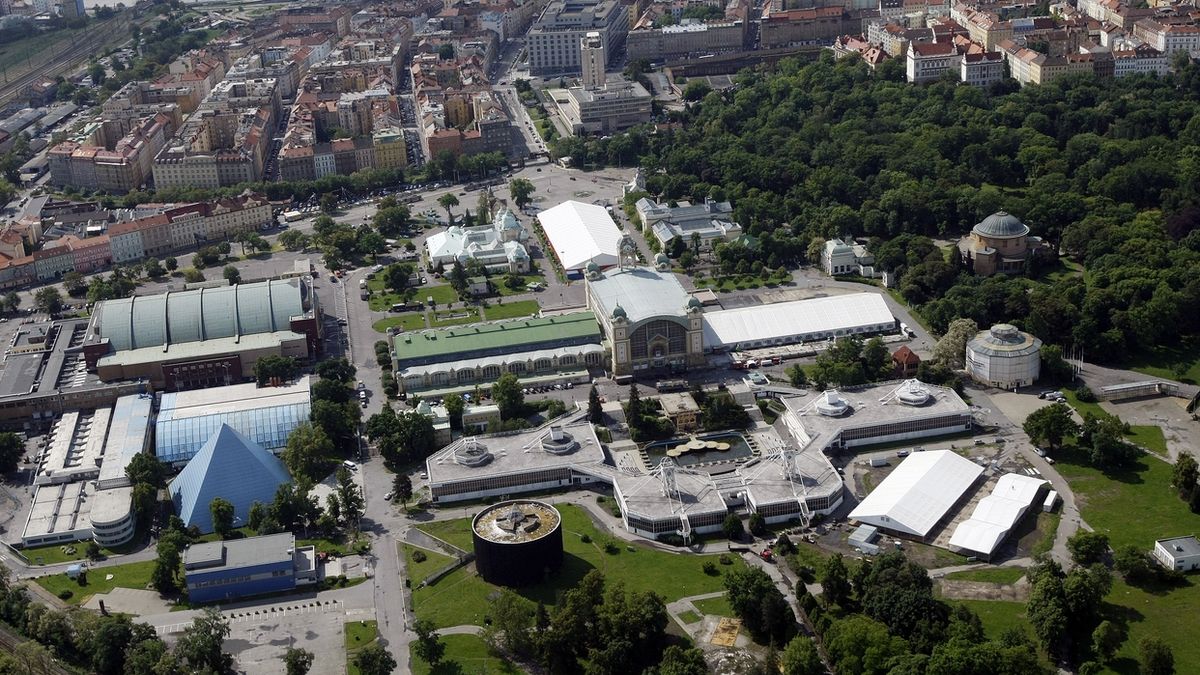 Areál pražského Výstaviště v Holešovicích na snímku z 4. června 2013.