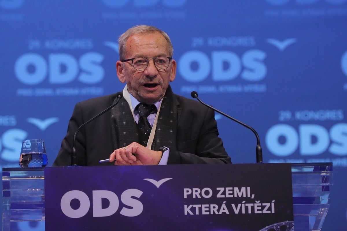 Jaroslav Kubera 18. ledna 2018 na kongresu ODS