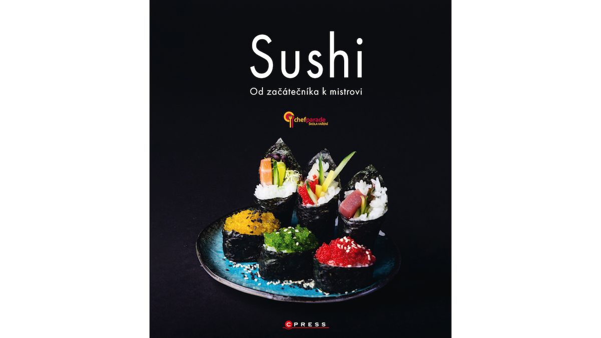 Sushi, kolektiv - Tajemství přípravy lahodného sushi různých druhů. Mistři v oboru, kteří pořádají oblíbené kurzy přípravy sushi, vás provedou od výběru surovin, přes základní recepty až ke složitějším postupům, Cpress 269 Kč.