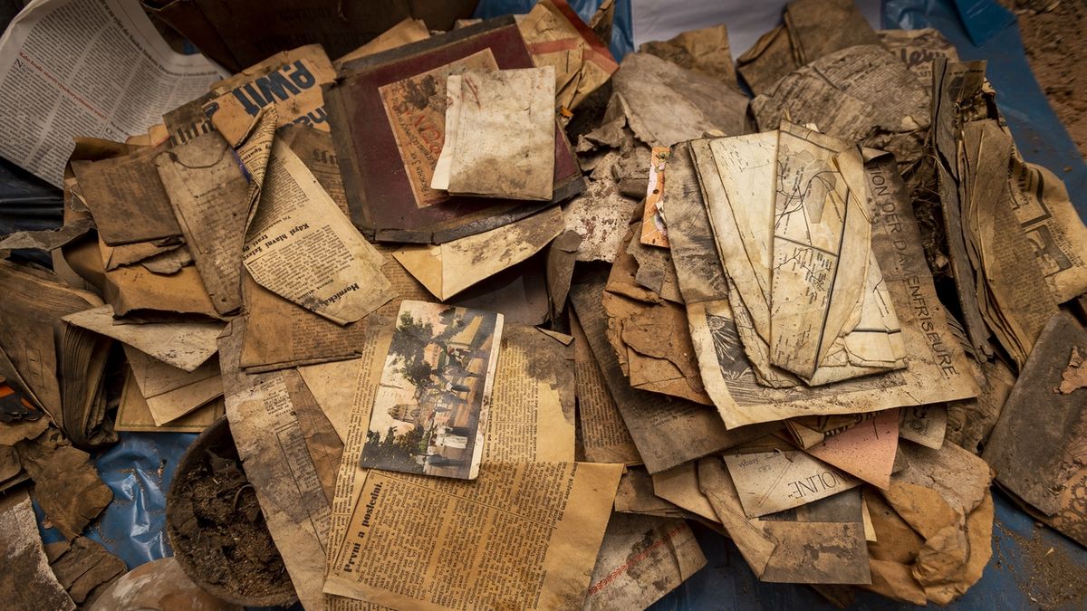 Mezi cennými artefakty byly i transportní kartičky, úřední dokumenty a drobné předměty terezínských vězňů, některé dokumenty jsou ještě z Rakouska-Uherska. 