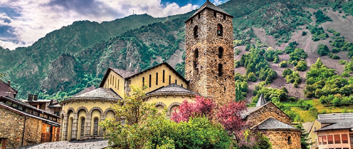 Kostel St. Esteve v hlavním městě Andorra la Vella