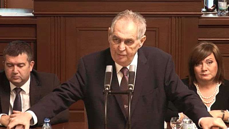 Milos Zeman A Jeho Prichod A Projev Ve Snemovne Novinky Cz Domaci Televize Seznam