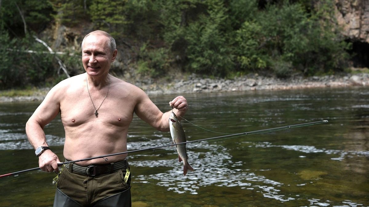 Vladimir Putin na dovolené v roce 2017