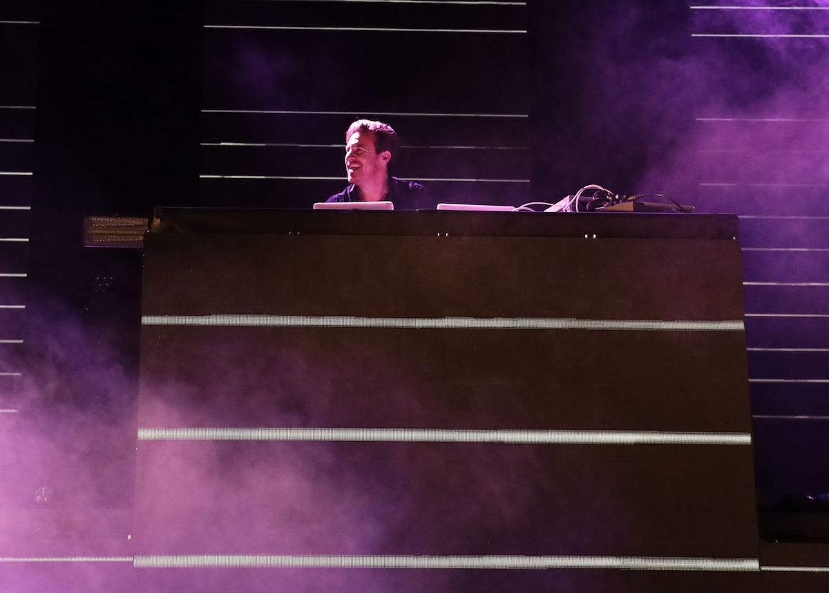 Rakouský DJ Marcus Füreder alias Parov Stelar v holešovické hale