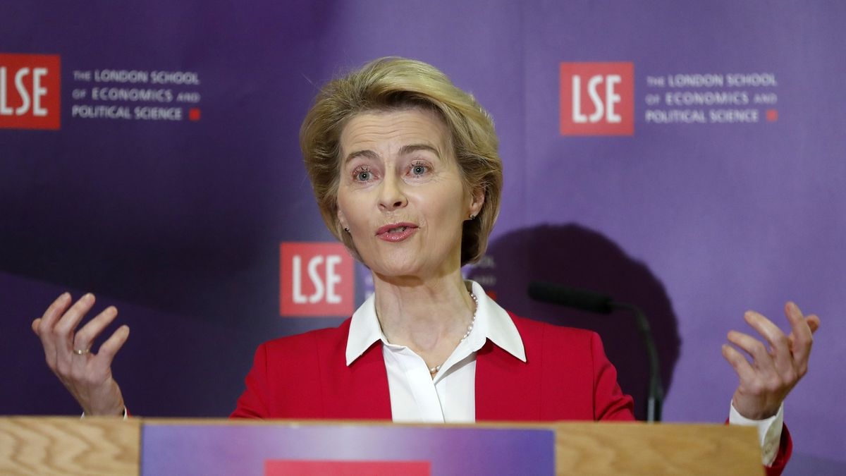 Předsedkyně Evropské komise Ursula von der Leyenová 