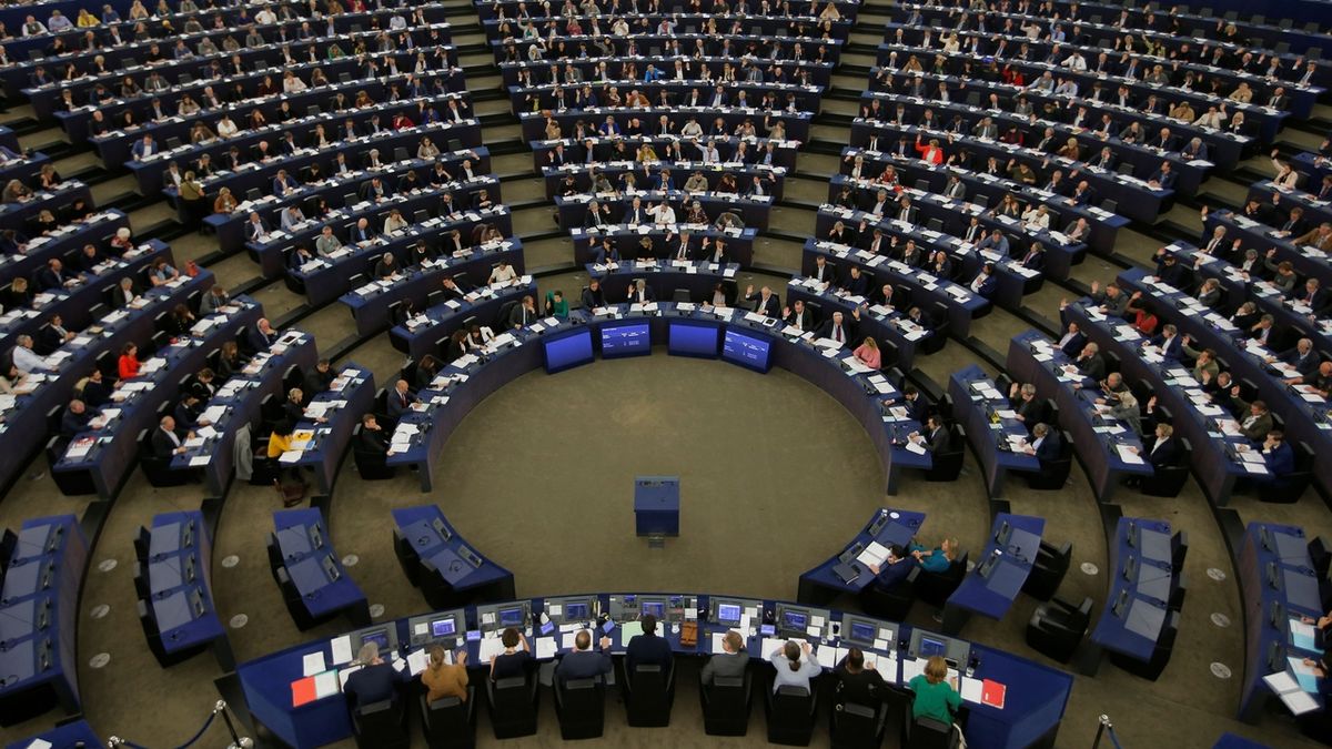 Jednání Evropského parlamentu.