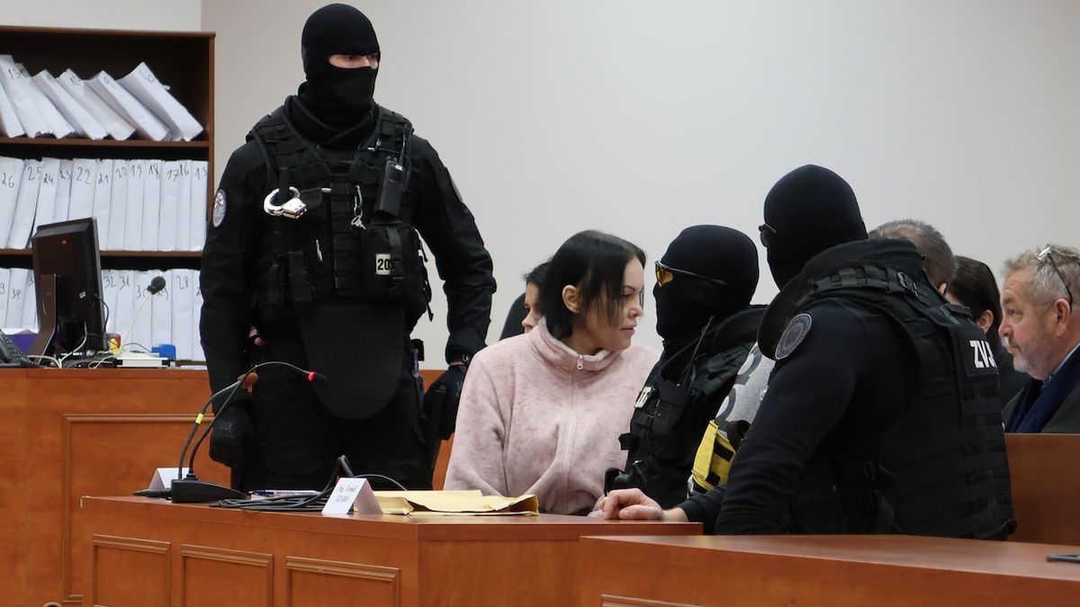 Alena Zsuzsová u soudu v Pezinku.