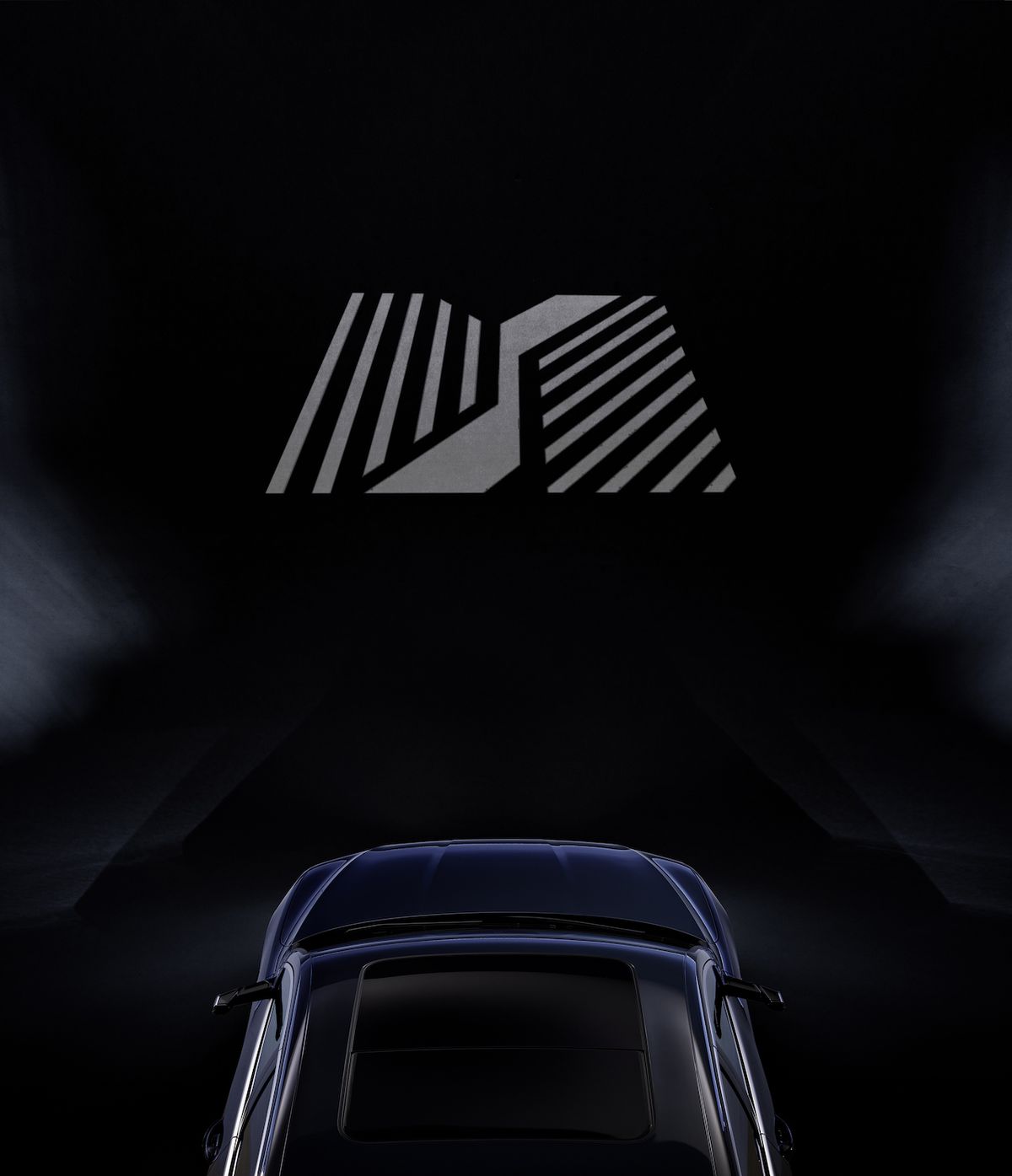 Audi e-tron Sportback díky digitálním světlometům promítá obrazce na vozovku