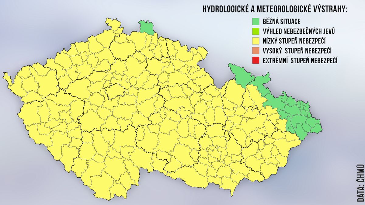 Celé Česko zahalí na dva dny mrznoucí mlhy, varovali meteorologové