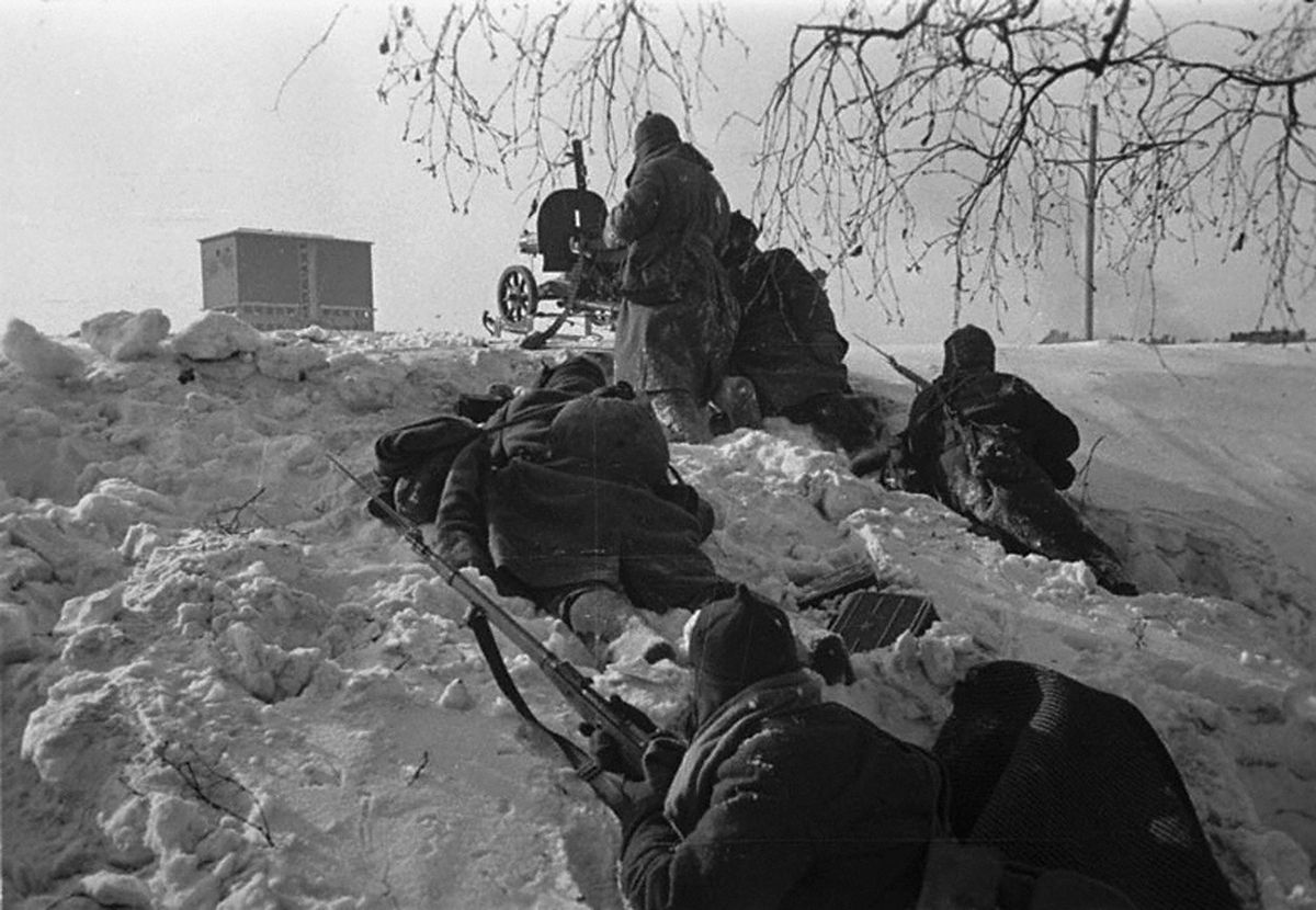 Vojáci Rudé armády během sovětsko-finského válečného konfliktu