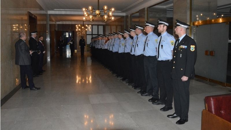 Ostravský primátor přivítal nové strážníky městské policie