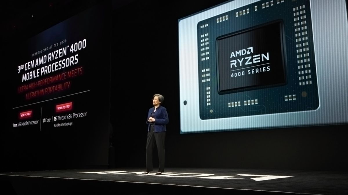 Nové čipy představila šéfka AMD Lisa Su.