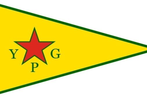 Vlajka Lidové obranné jednotky YPG