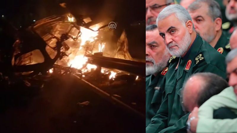 Poslední sekundy života generála Sulejmáního. Irácká televize ukázala záběry výbuchu