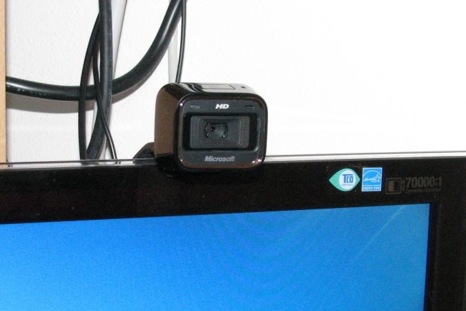 Ukázka uchycení na LCD monitoru (24