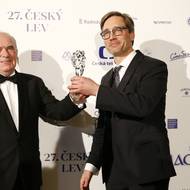 Kameraman Vladimír Smutný a režisér Jiří Havelka, rok 2020