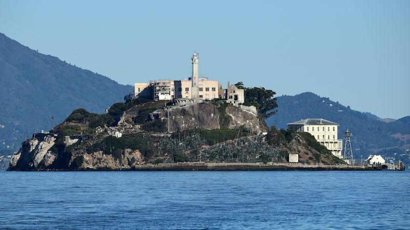 Alcatraz Island se slavným vězením