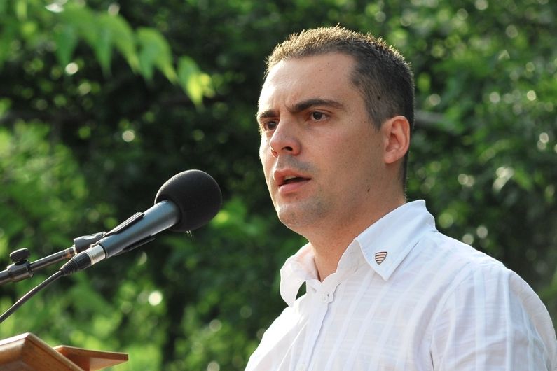 Předseda strany Jobbik Gábor Vona