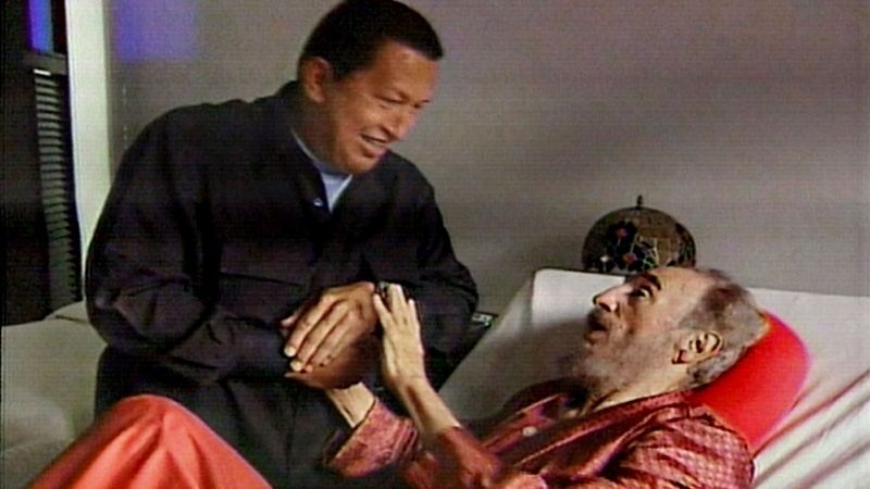 Chávez u nemocného Fidela Castra