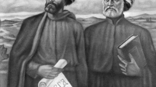Jedno z vyobrazení sv. Cyrila a Metoděje