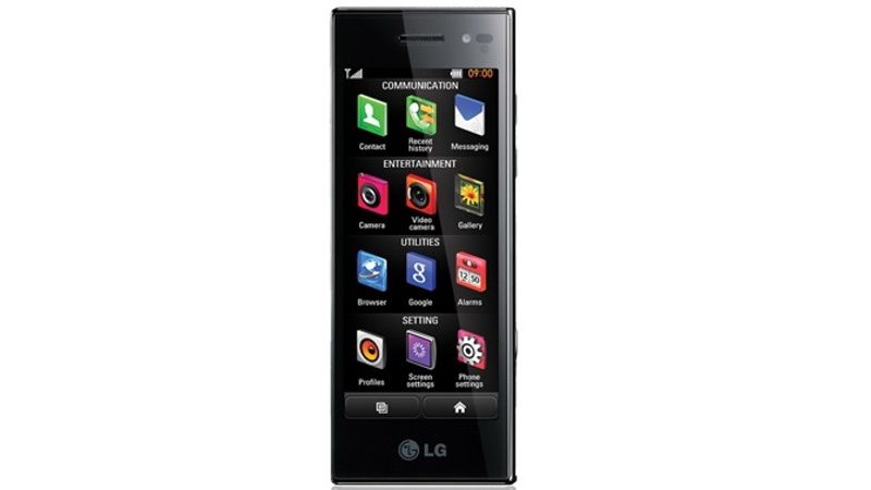 LG BL40 - New Chocolate - hlavní menu.