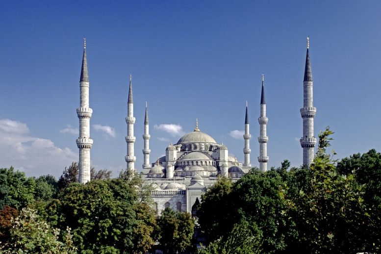 Mešita v Istambulu v Turecku