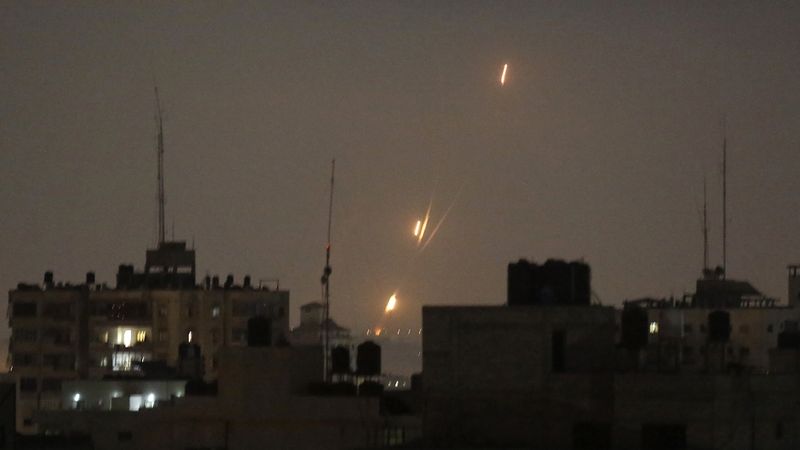 Na rakety ze Sýrie odpověděl Izrael odvetným útokem