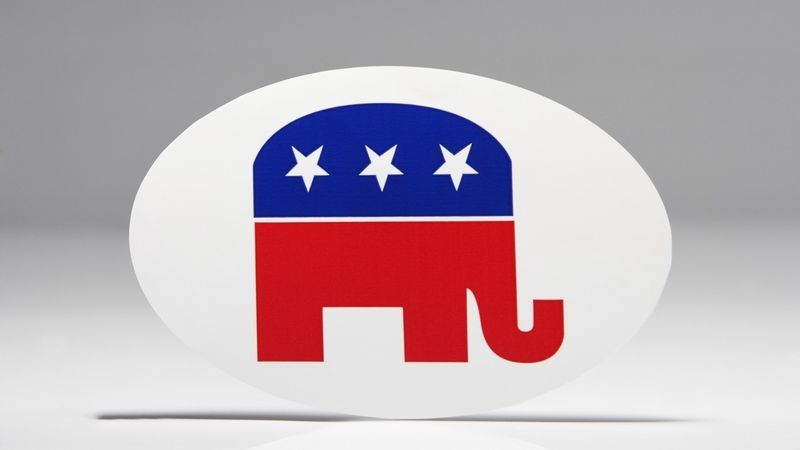 Symbolem Republikánské strany je slon. Organizace v některých státech však používají orla.