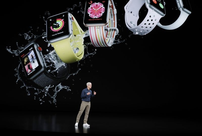Třetí generace chytrých hodinek Apple Watch.