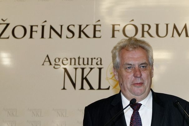Prezident Miloš Zeman na Žofínském fóru v Praze
