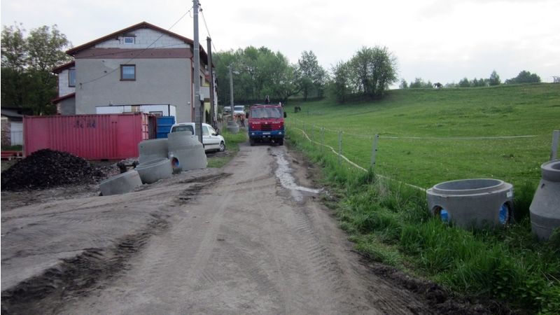 Výstavba kanalizace v Bohumíně-Skřečoni.
